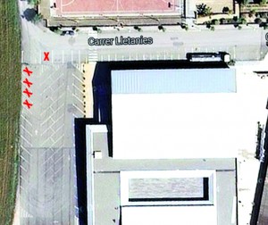 detall places aparcament pavello